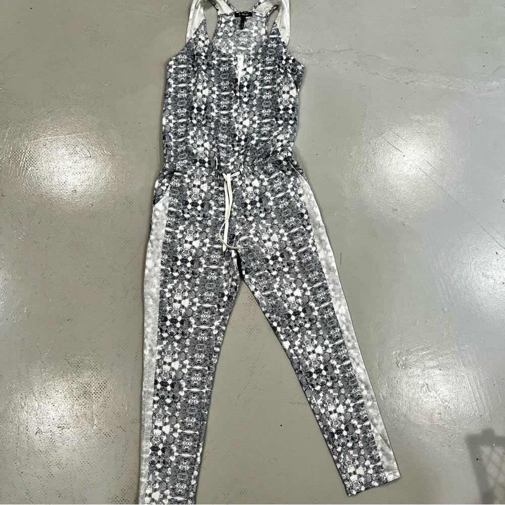 KIND Navy Blue White One-Piece Jumpsuit Size X-Small
